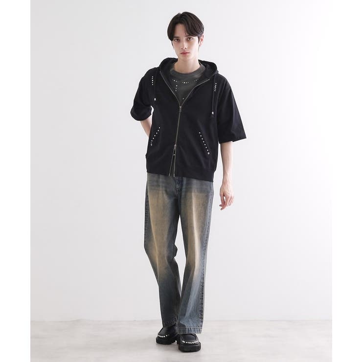 スタッズ ダブルZIPパーカ | tk.TAKEO KIKUCHI | 詳細画像8 