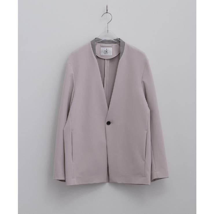 【セットアップ対応】360度ストレッチノーカラージャケット | tk.TAKEO KIKUCHI | 詳細画像2 