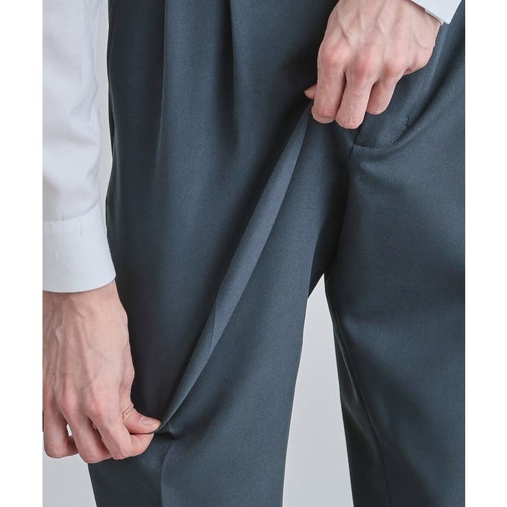 【セットアップ対応】360度ストレッチ ワイドテーパードパンツ | tk.TAKEO KIKUCHI | 詳細画像22 