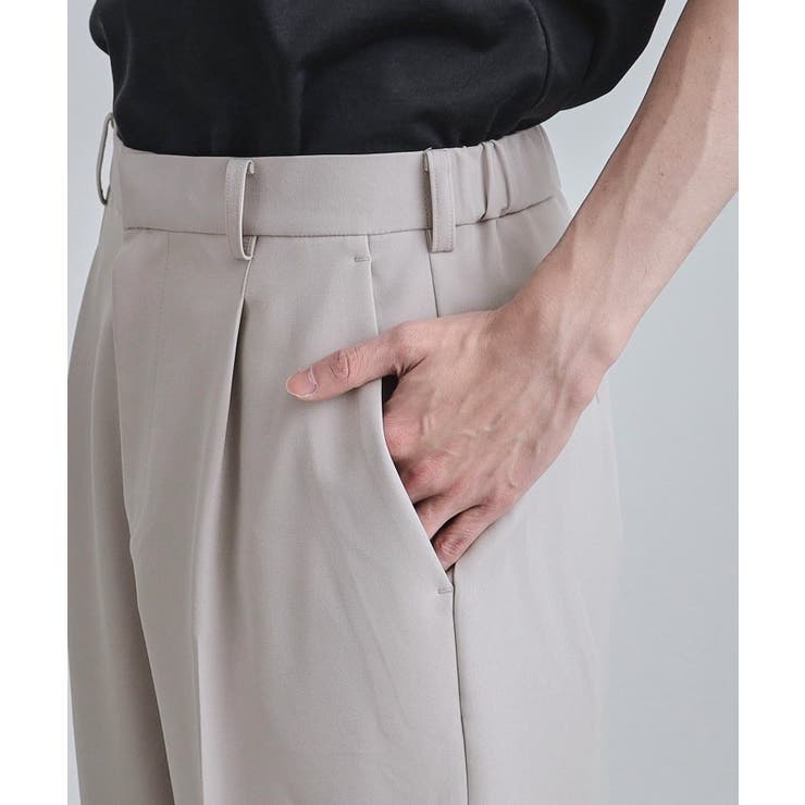 【セットアップ対応】360度ストレッチ ワイドストレートパンツ | tk.TAKEO KIKUCHI | 詳細画像19 