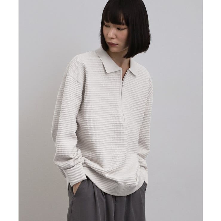 ハーフジップニットポロシャツ | tk.TAKEO KIKUCHI | 詳細画像6 