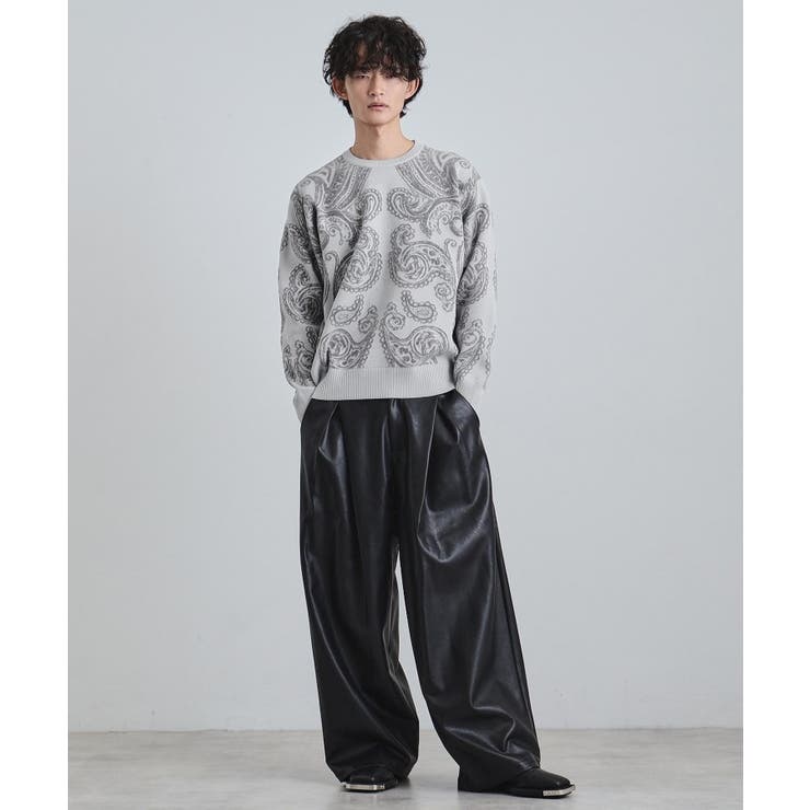 【洗える】ペイズリーニットプルオーバー | tk.TAKEO KIKUCHI | 詳細画像3 