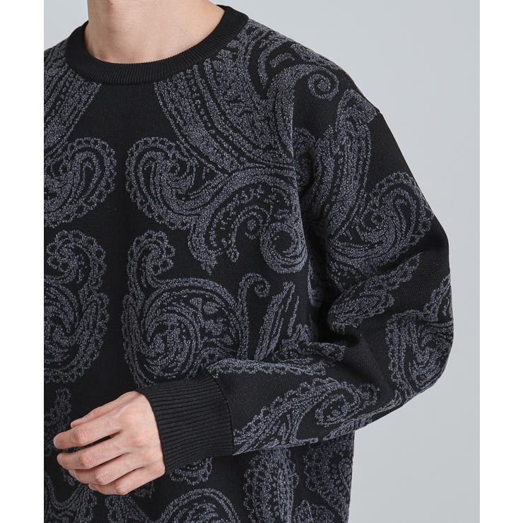 【洗える】ペイズリーニットプルオーバー | tk.TAKEO KIKUCHI | 詳細画像14 