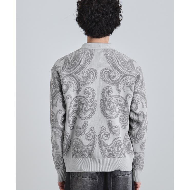 【洗える】ペイズリージップカーディガン | tk.TAKEO KIKUCHI | 詳細画像12 