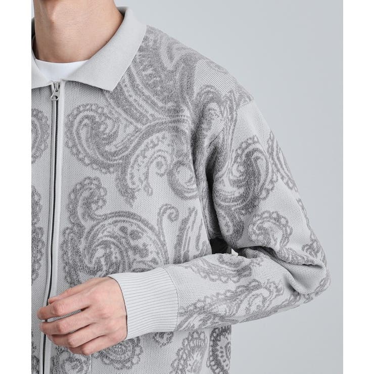 【洗える】ペイズリージップカーディガン | tk.TAKEO KIKUCHI | 詳細画像14 
