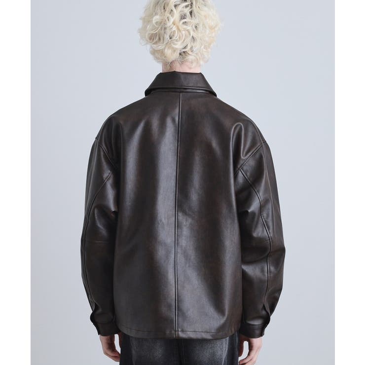 シンセティックレザーフライトジャケット | tk.TAKEO KIKUCHI | 詳細画像29 