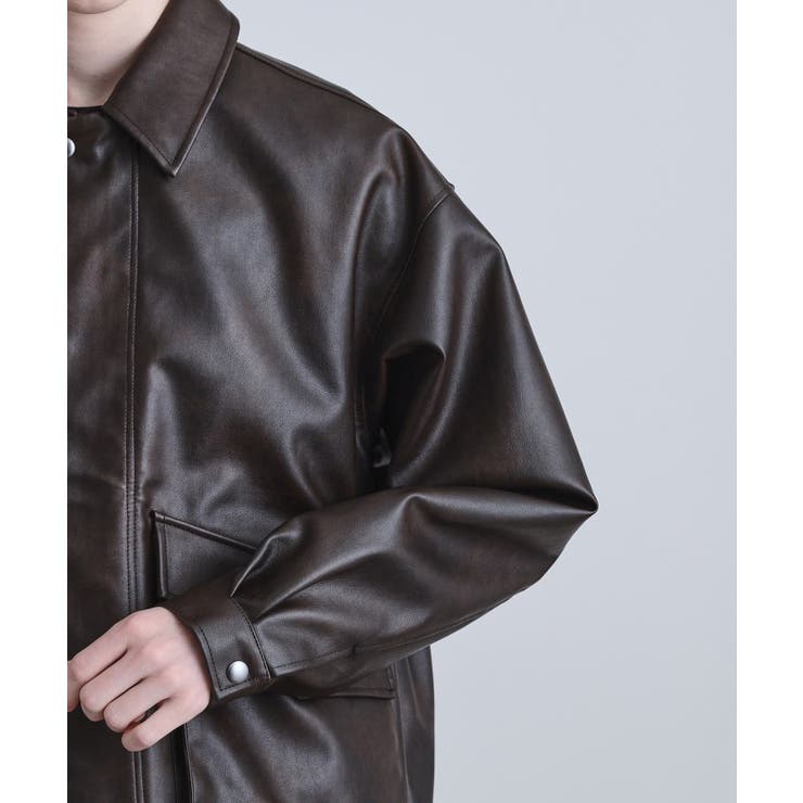 シンセティックレザーフライトジャケット | tk.TAKEO KIKUCHI | 詳細画像32 