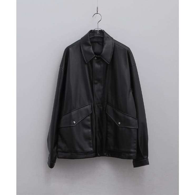 シンセティックレザーフライトジャケット | tk.TAKEO KIKUCHI | 詳細画像2 