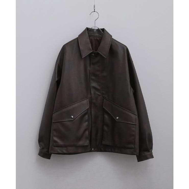 シンセティックレザーフライトジャケット | tk.TAKEO KIKUCHI | 詳細画像19 