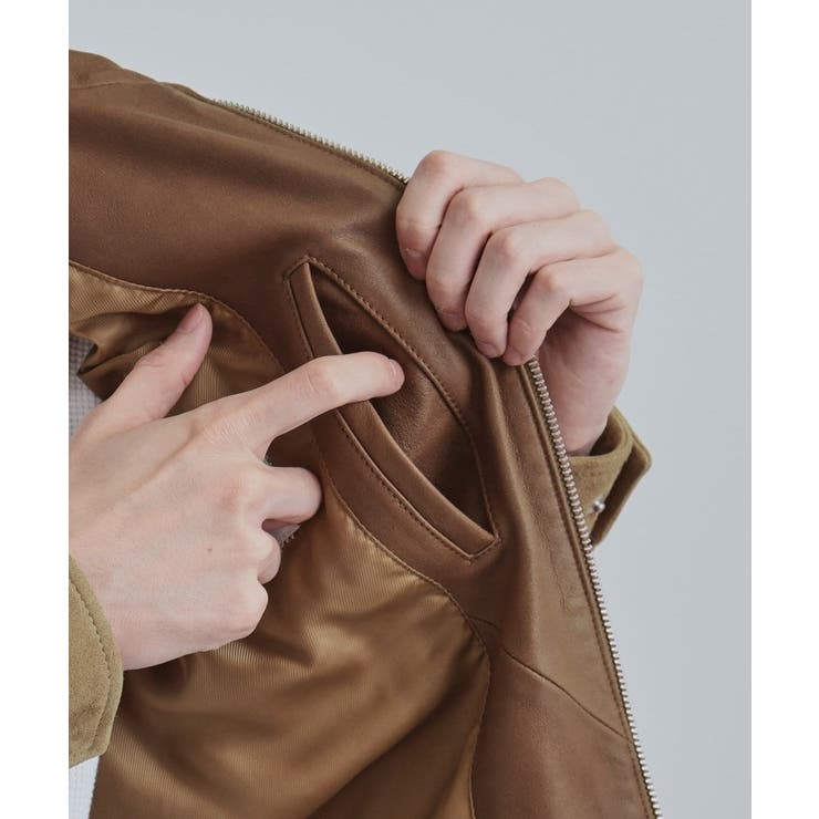 【本革】レザースポーツジャケット | tk.TAKEO KIKUCHI | 詳細画像3 