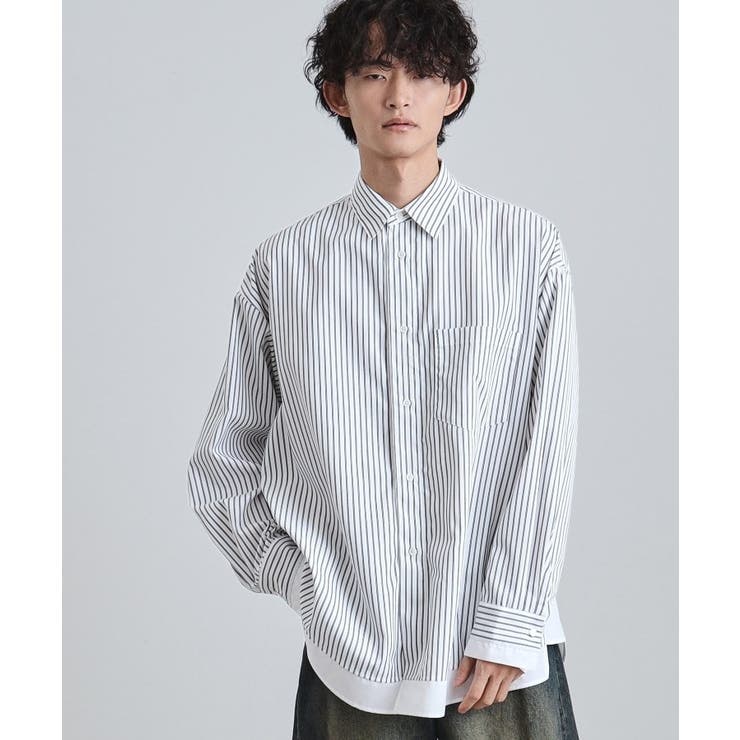 レイヤードストライプシャツ | tk.TAKEO KIKUCHI | 詳細画像2 