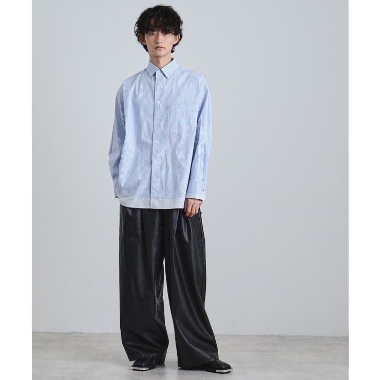 レイヤードストライプシャツ | tk.TAKEO KIKUCHI | 詳細画像7 