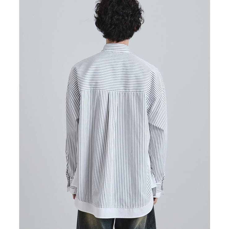 レイヤードストライプシャツ | tk.TAKEO KIKUCHI | 詳細画像12 