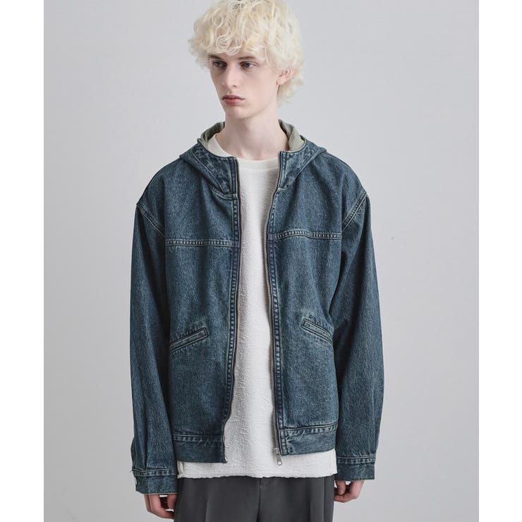 【セットアップ対応】デニムフードブルゾン | tk.TAKEO KIKUCHI | 詳細画像6 