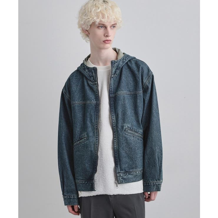 ブルー(093) | 【セットアップ対応】デニムフードブルゾン | tk.TAKEO KIKUCHI