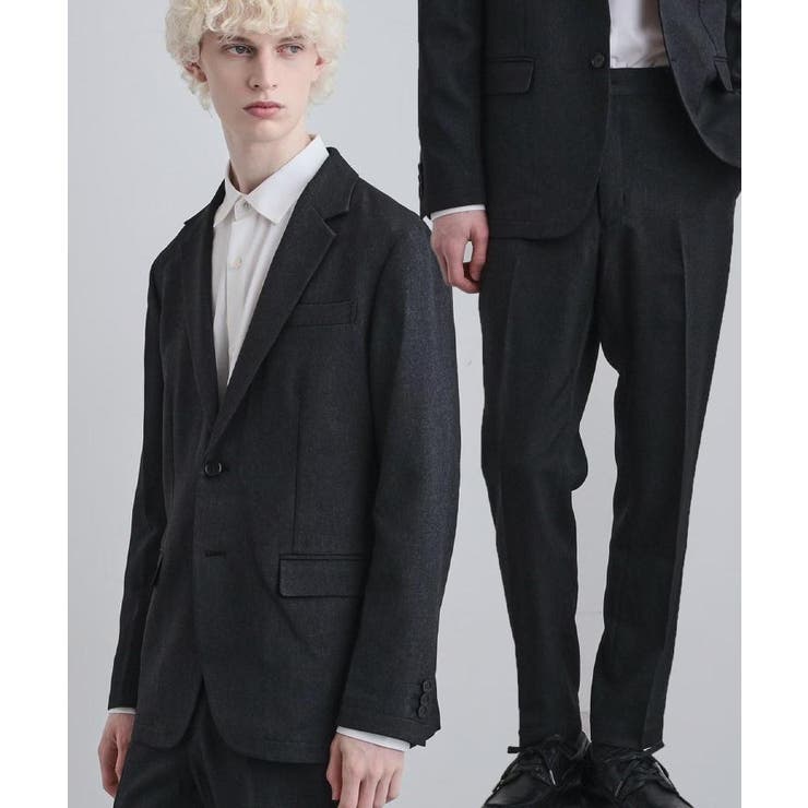 【上下2点セット】洗えるピンヘッドストレッチセットアップ/ビジネスOK | tk.TAKEO KIKUCHI | 詳細画像12 