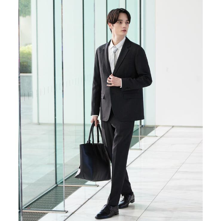 【上下2点セット】洗えるピンヘッドストレッチセットアップ/ビジネスOK | tk.TAKEO KIKUCHI | 詳細画像4 