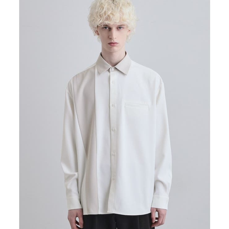 パネルカット ジップシャツ | tk.TAKEO KIKUCHI | 詳細画像10 