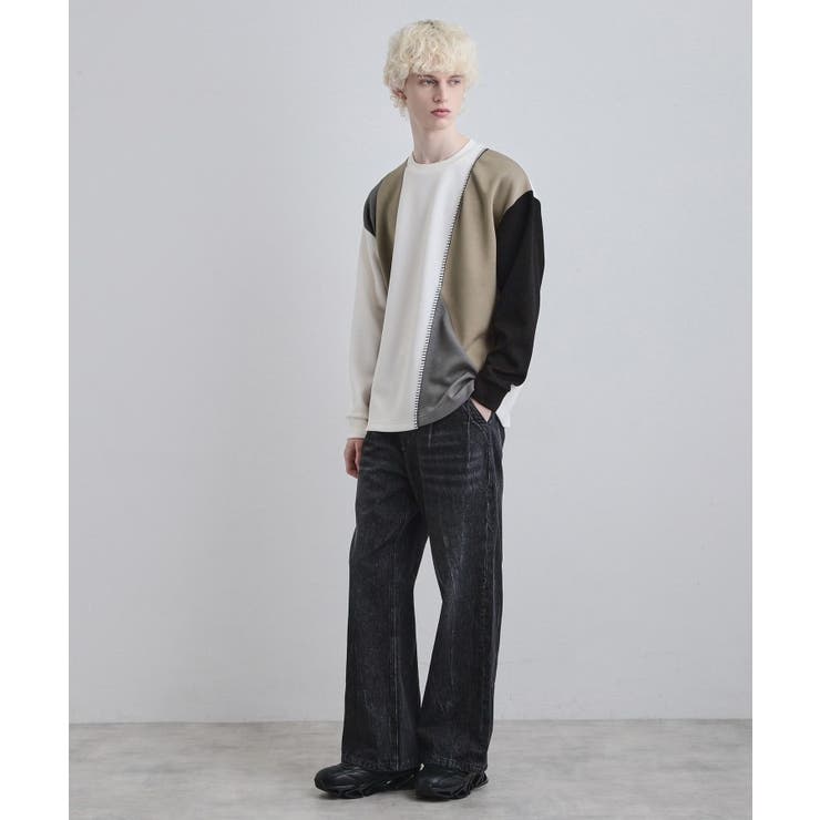 ダイヤゴナルブランケットカットソー | tk.TAKEO KIKUCHI | 詳細画像4 