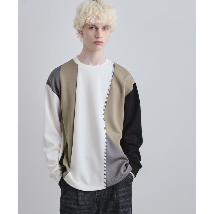 ホワイト(501) | ダイヤゴナルブランケットカットソー | tk.TAKEO KIKUCHI