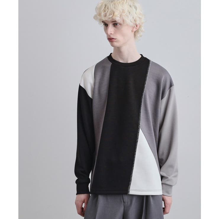 ブラック(519) | ダイヤゴナルブランケットカットソー | tk.TAKEO KIKUCHI