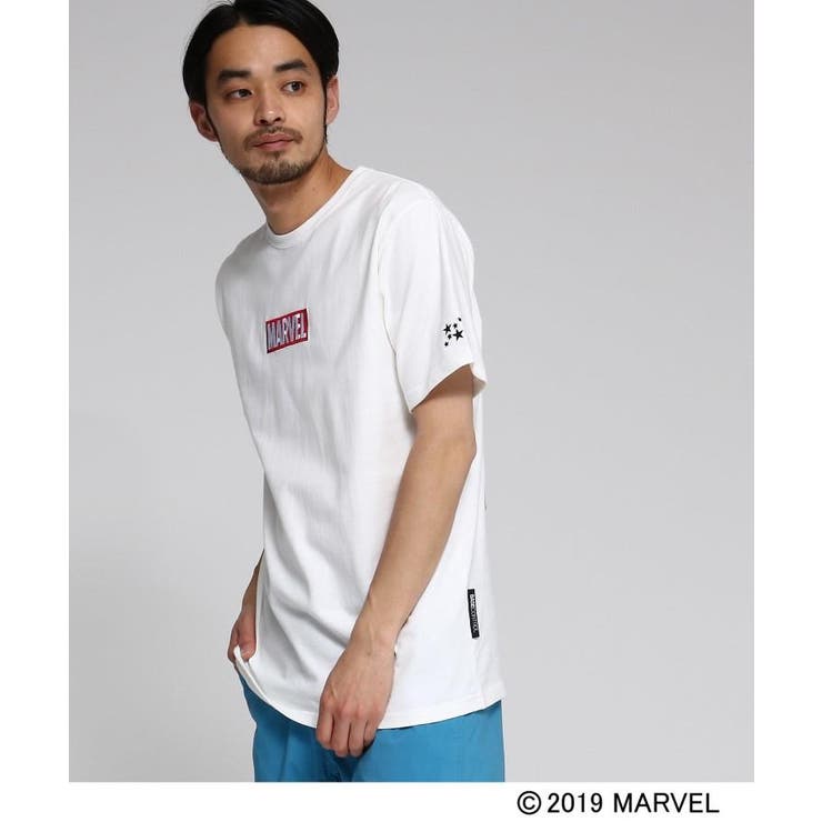 コラボ別注 Marvel マーベル キャプテンアメリカ 刺繍 ｔシャツ 品番 Wrdw Base Station ベースステーション のメンズファッション通販 Shoplist ショップリスト