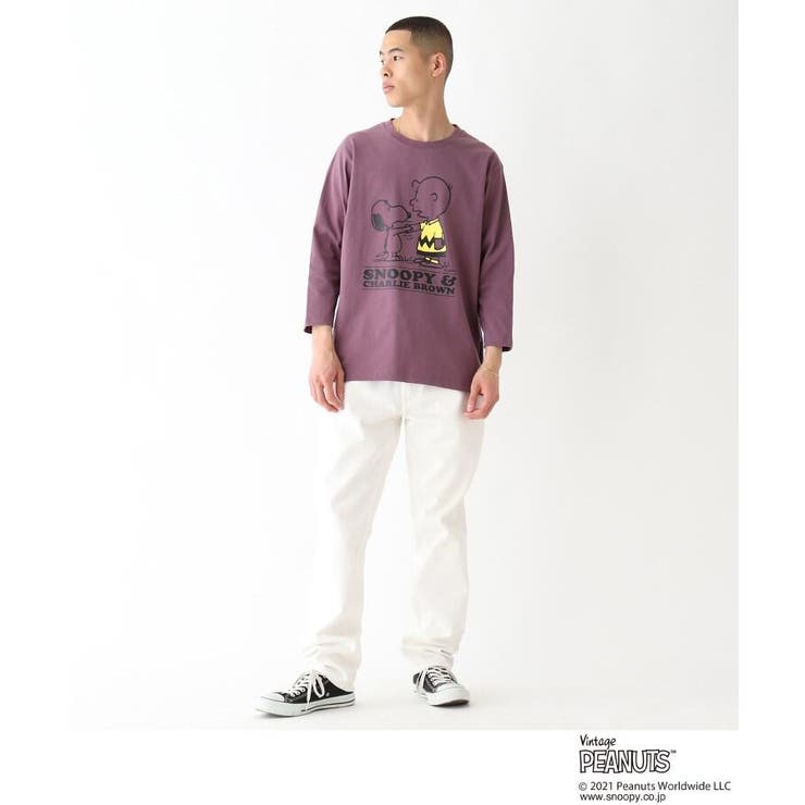 Peanuts ピーナッツ スヌーピーxチャーリー ブラウン7分袖tシャツ 品番 Wrdw Base Station ベースステーション のメンズファッション通販 Shoplist ショップリスト
