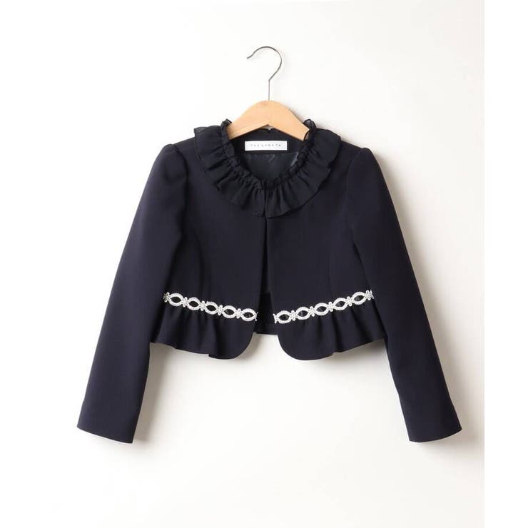 120・130/七五三/セレモニー】ペプラムボレロ&ワンピースアンサンブル  