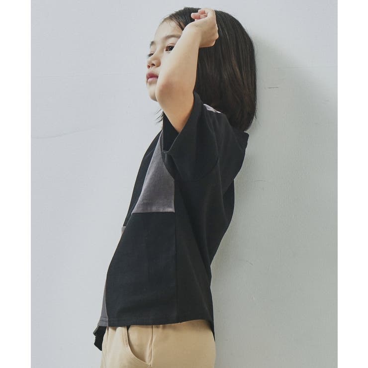 【110-150/再入荷!パパとおそろい】ブロッキングTシャツ | THE SHOP TK | 詳細画像4