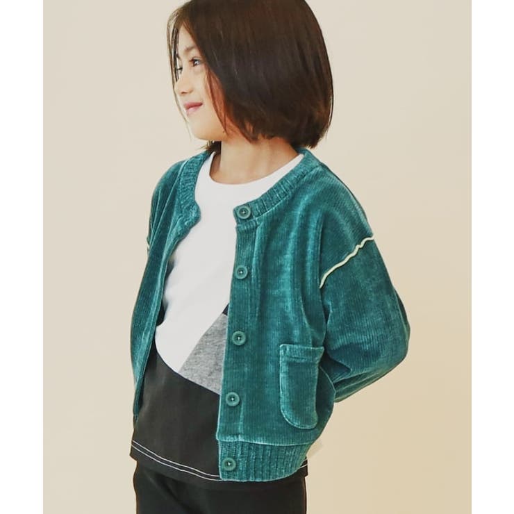 【100-160/親子リンク】カットモールカーディガン/洗濯機OK | THE SHOP TK | 詳細画像2