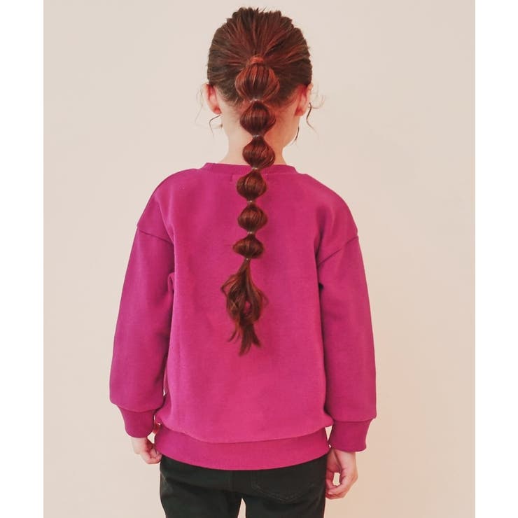 【110-150/裏起毛】ぷっくりロゴプルオーバー/洗濯機OK | THE SHOP TK | 詳細画像4 