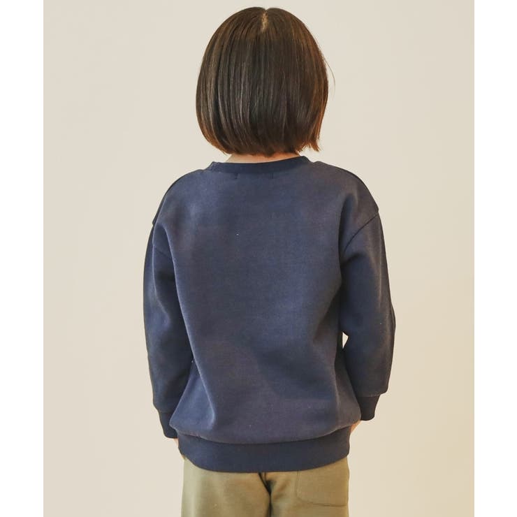 【110-150/裏起毛】ぷっくりロゴプルオーバー/洗濯機OK | THE SHOP TK | 詳細画像9 