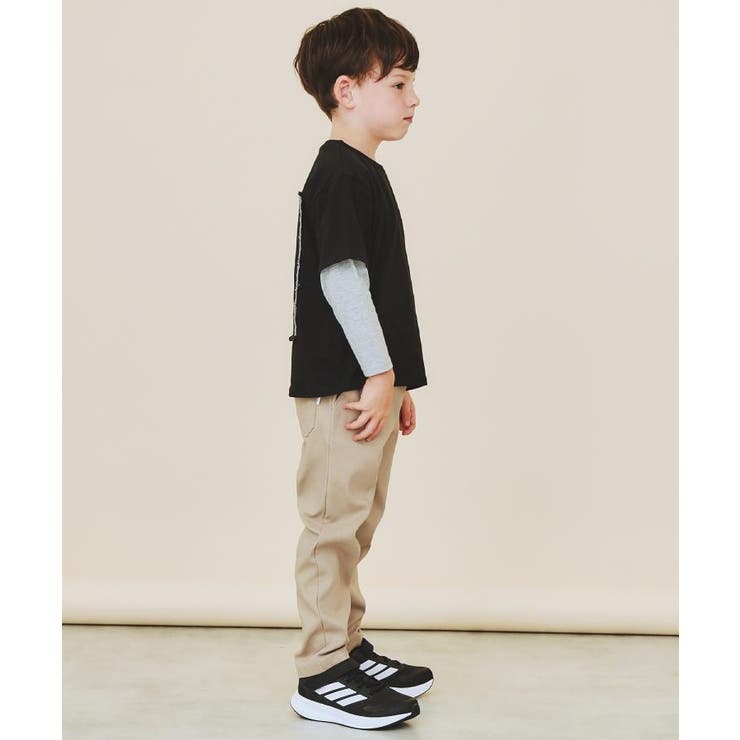 【110－160/裏起毛】あったかのびーるストレートパンツ/洗濯機OK | THE SHOP TK | 詳細画像17 