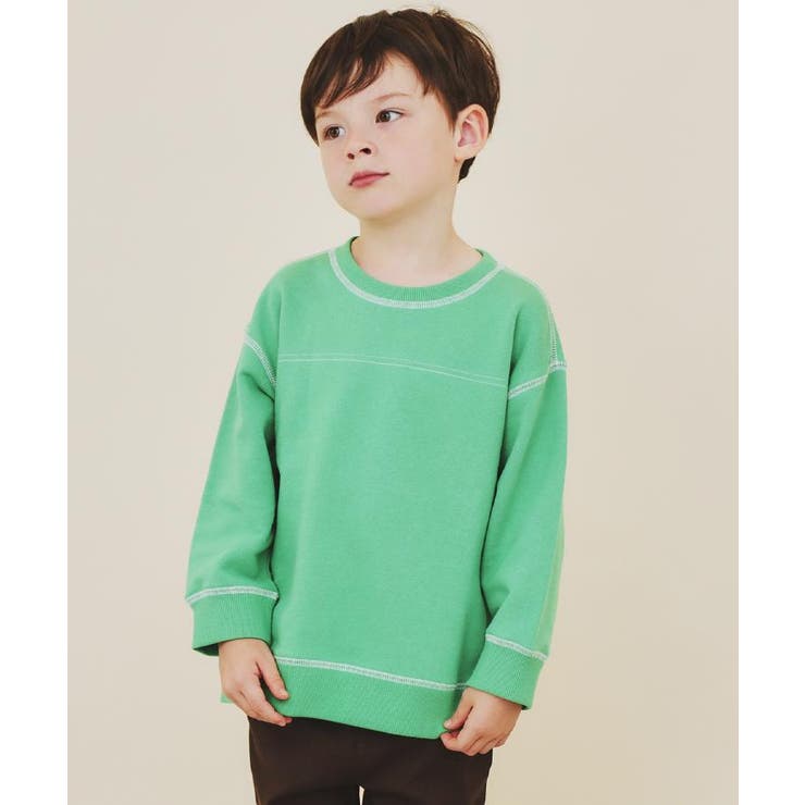 グリーン(022) | 【110-160】カラーロック裏毛プルオーバー | THE SHOP TK