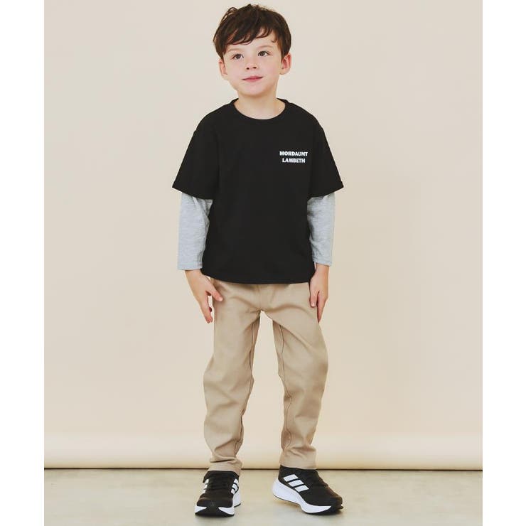 【110－160】レイヤード風デニムアップリケロンTee | THE SHOP TK | 詳細画像4 