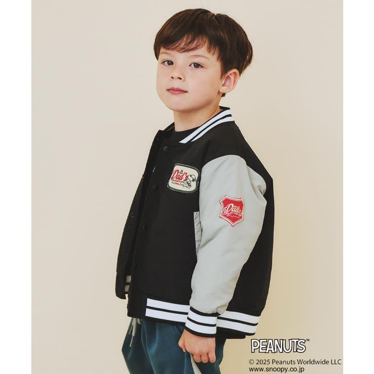 【110-160】PEANUTS / ピーナッツ 刺繡スタジャン | THE SHOP TK | 詳細画像1 