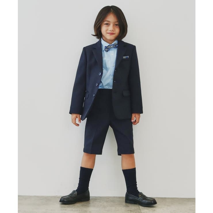 ネイビー(094) | 【110－130】蝶ネクタイ4点セットアップ | THE SHOP TK