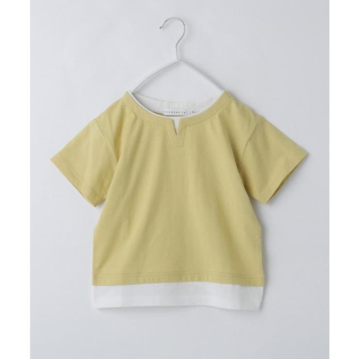 【110-160】キーネックレイヤード風Tシャツ/洗濯機OK | THE SHOP TK | 詳細画像14 