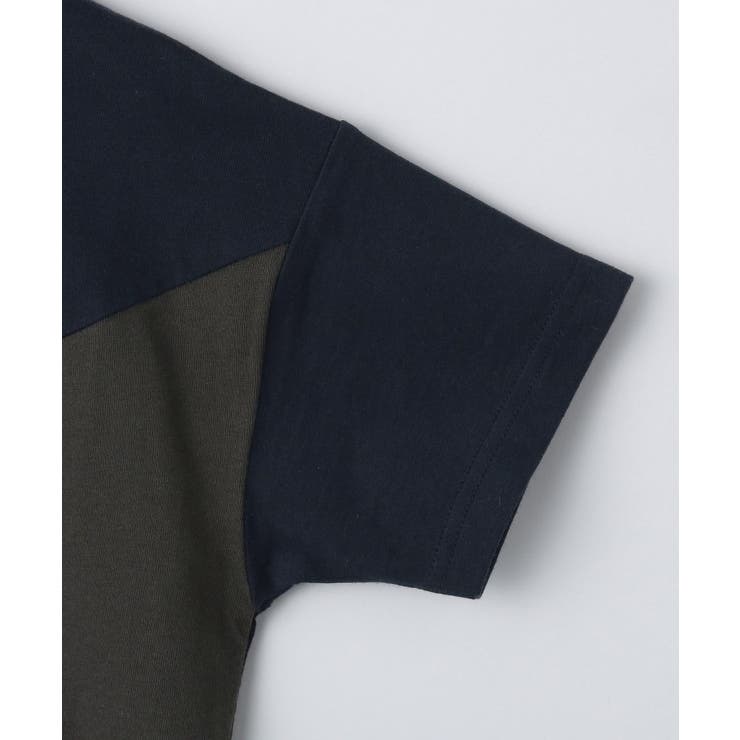 【110－160】斜め切替配色Tシャツ/洗濯機OK | THE SHOP TK | 詳細画像8 