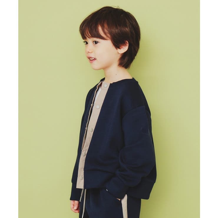 【110-160】ダンボールスナップカーディガン/セットアップ可・洗濯機OK | THE SHOP TK | 詳細画像6 