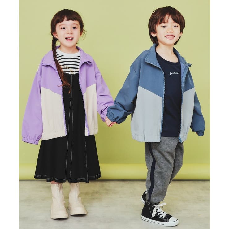 【120-150】配色スタンドブルゾン/洗濯機OK | THE SHOP TK | 詳細画像2 