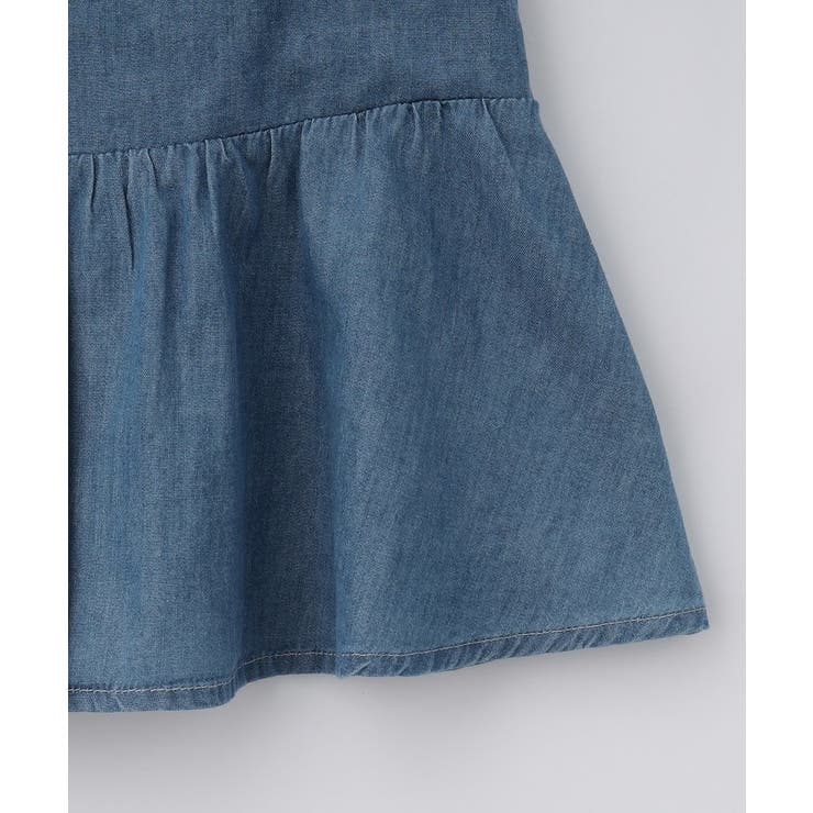 【120-150】ペプラムライトデニムジレ/洗濯機OK・ママとおそろい | THE SHOP TK | 詳細画像17 