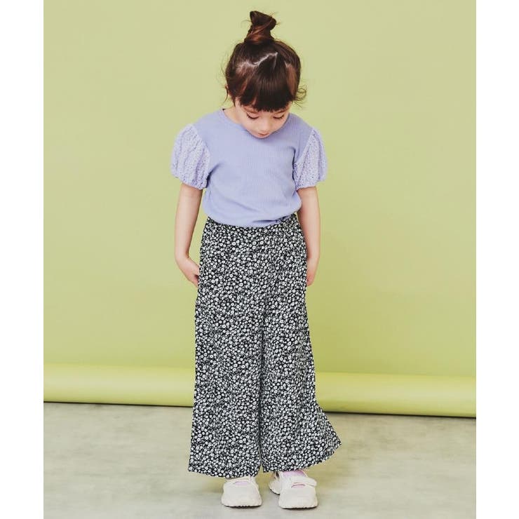 【120-150】デニム＆花柄スカーチョ/ママとおそろい・洗濯機OK | THE SHOP TK | 詳細画像10 