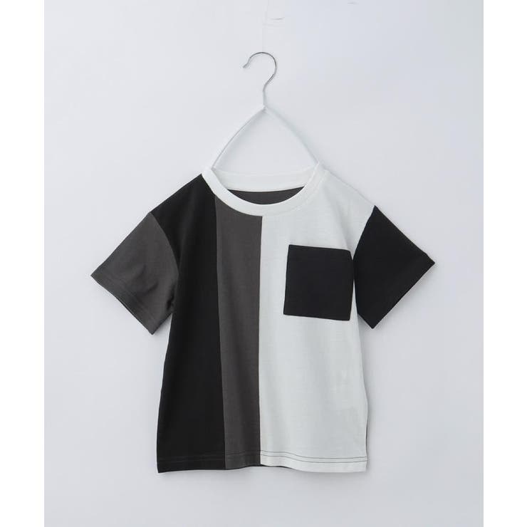 【110-160/洗濯機OK】縦切替えポケットTシャツ | THE SHOP TK | 詳細画像15 