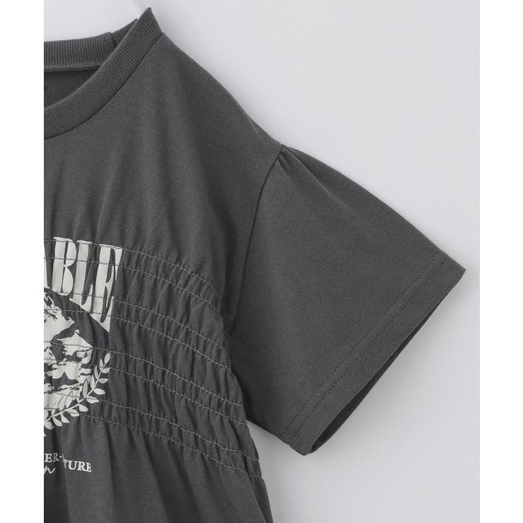【110-150】シャーリングロゴTシャツ/ママとおそろい・洗濯機OK | THE SHOP TK | 詳細画像16 