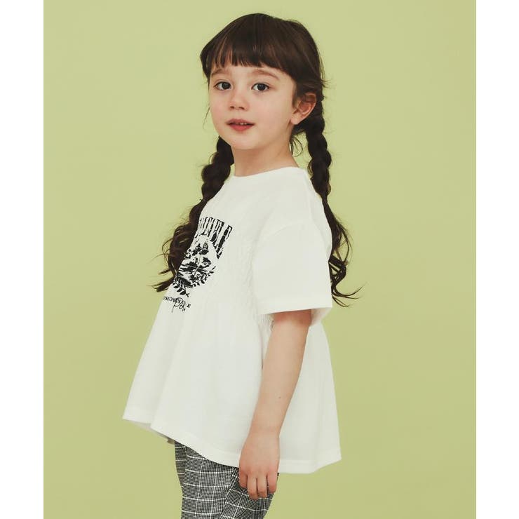 【110-150】シャーリングロゴTシャツ/ママとおそろい・洗濯機OK | THE SHOP TK | 詳細画像6 