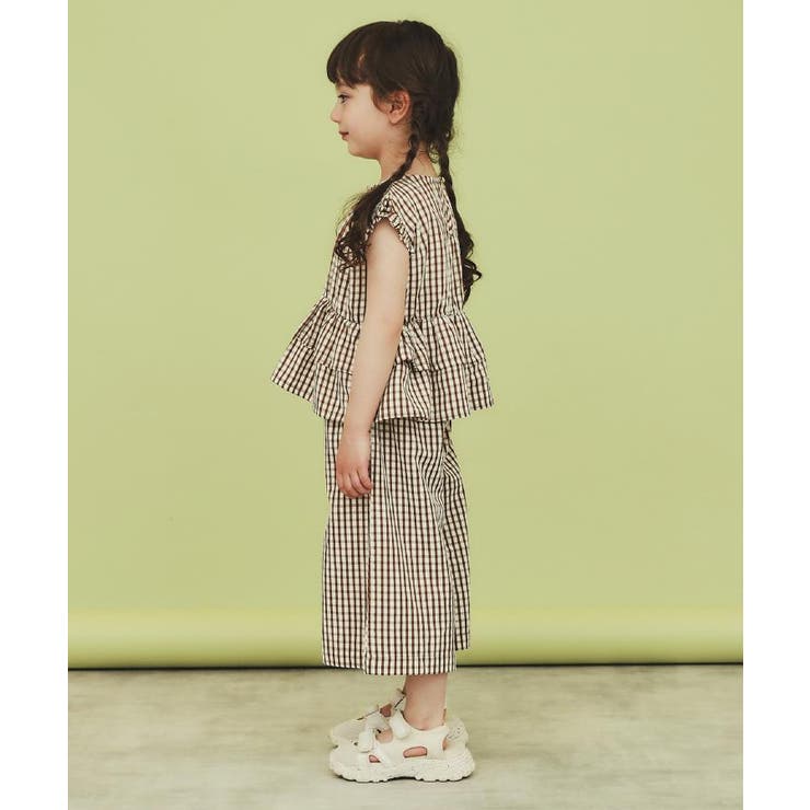 【110-150】ギンガムチェック柄パンツ/セットアップ可・洗濯機OK | THE SHOP TK | 詳細画像2 