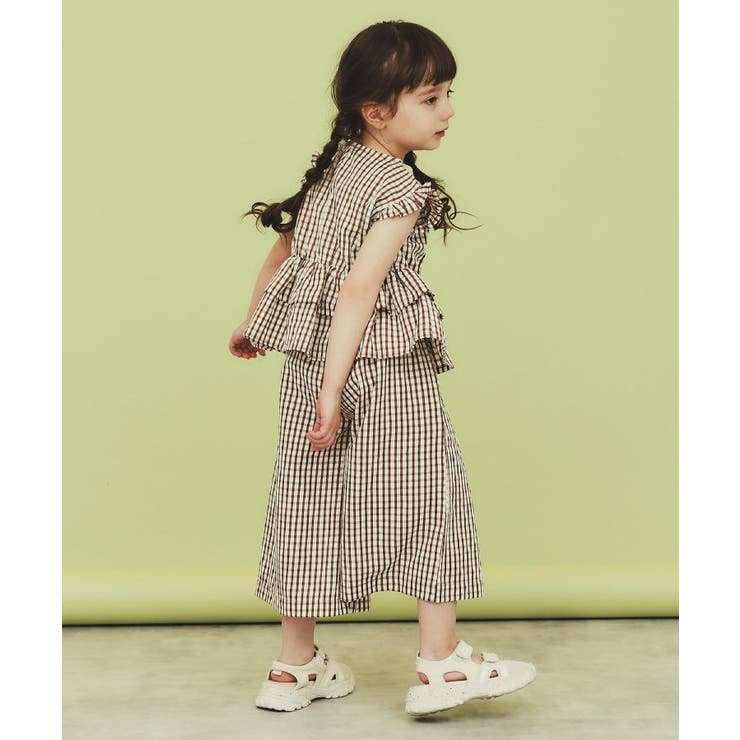 【110-150】ギンガムチェック柄パンツ/セットアップ可・洗濯機OK | THE SHOP TK | 詳細画像3 