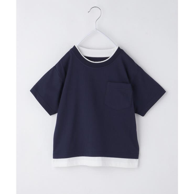 【110－160】レイヤード風半袖Tシャツ/洗濯機OK | THE SHOP TK | 詳細画像3 