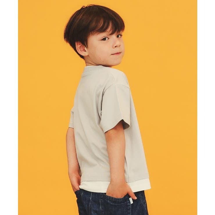 【110－160】レイヤード風半袖Tシャツ/洗濯機OK | THE SHOP TK | 詳細画像2 